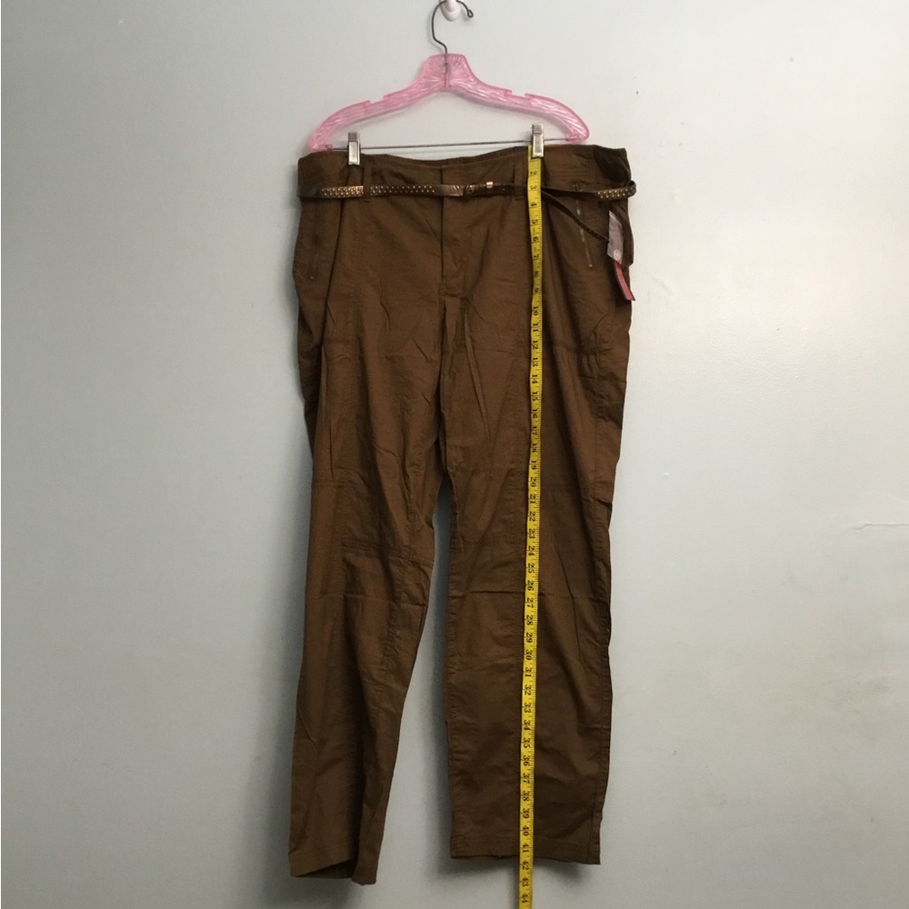 Apt. 9 Brown Cargo Pants with Straight-Leg Design